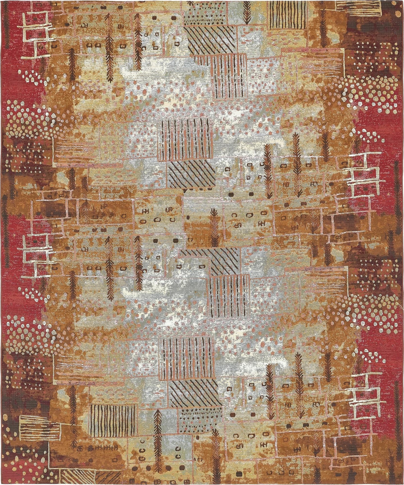  10' x 12' 2  Washable Modern Indoor / Outdoor Rug