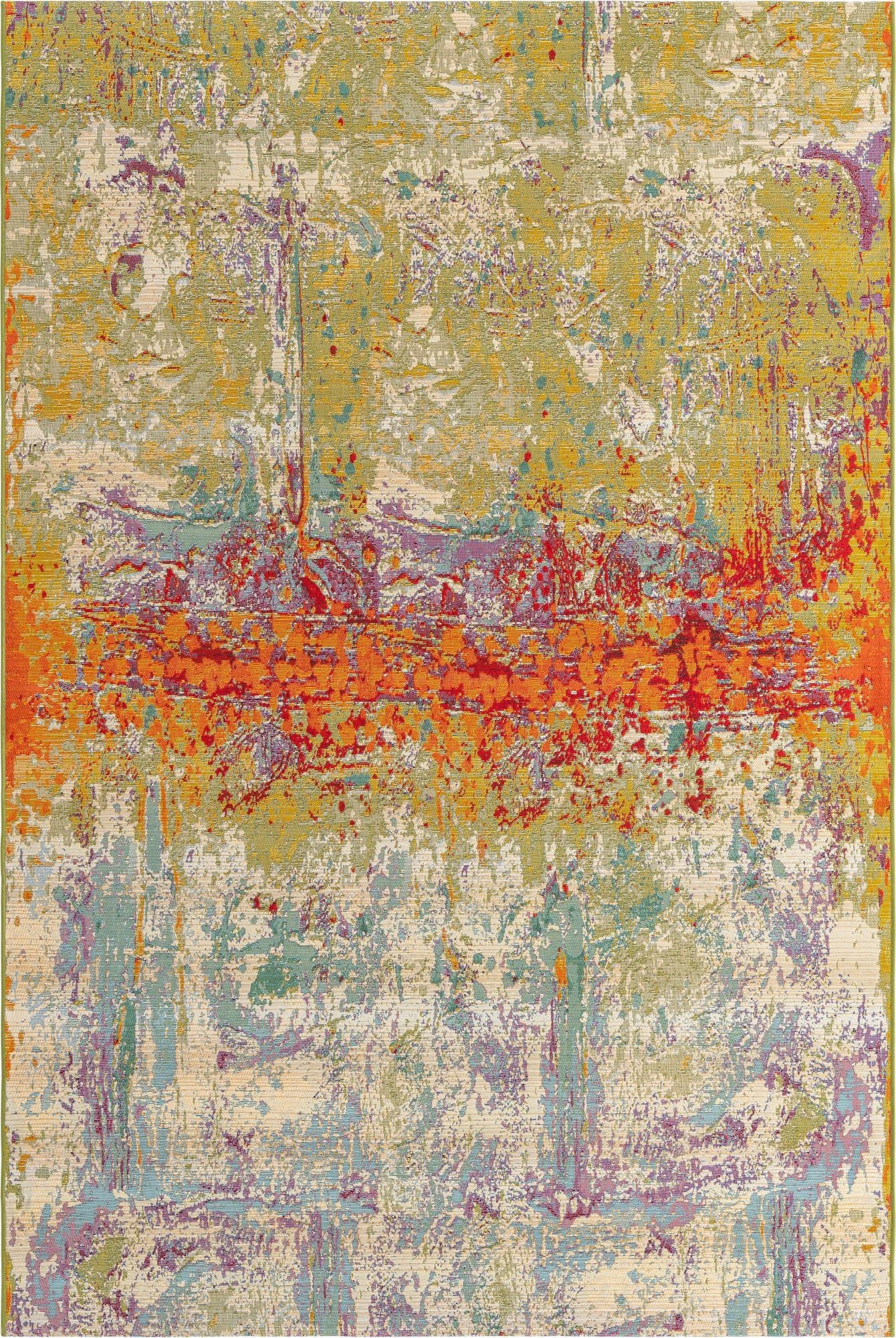  6' x 9'  Washable Modern Indoor / Outdoor Rug