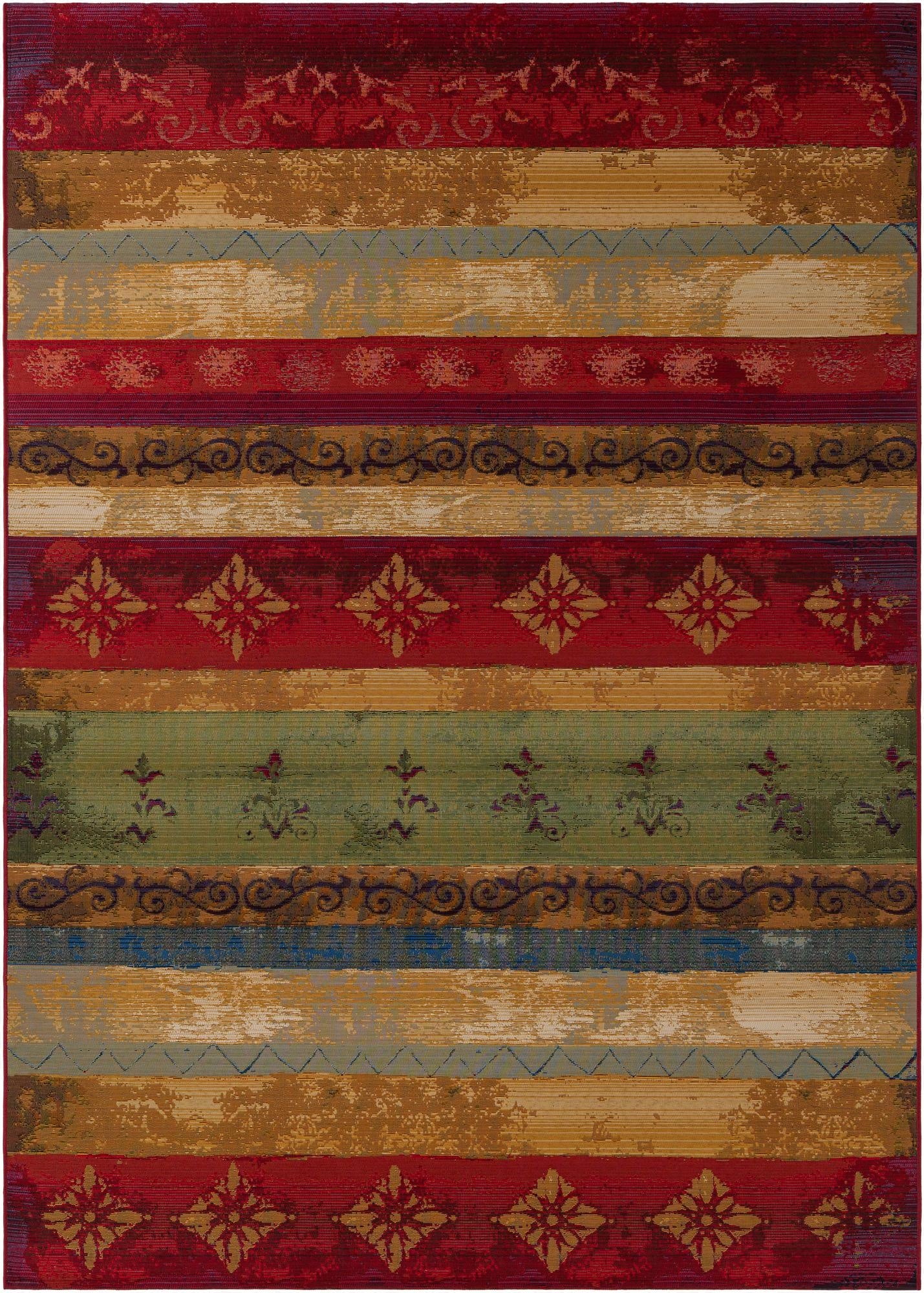  7' x 10'  Washable Modern Indoor / Outdoor Rug