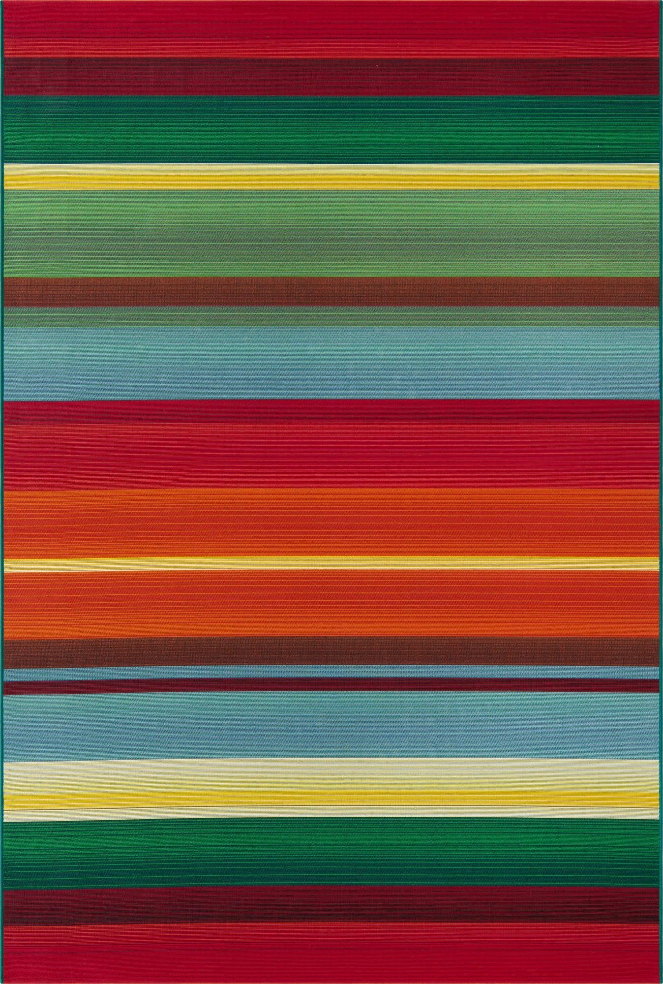  5' 3 x 8'  Washable Modern Indoor / Outdoor Rug