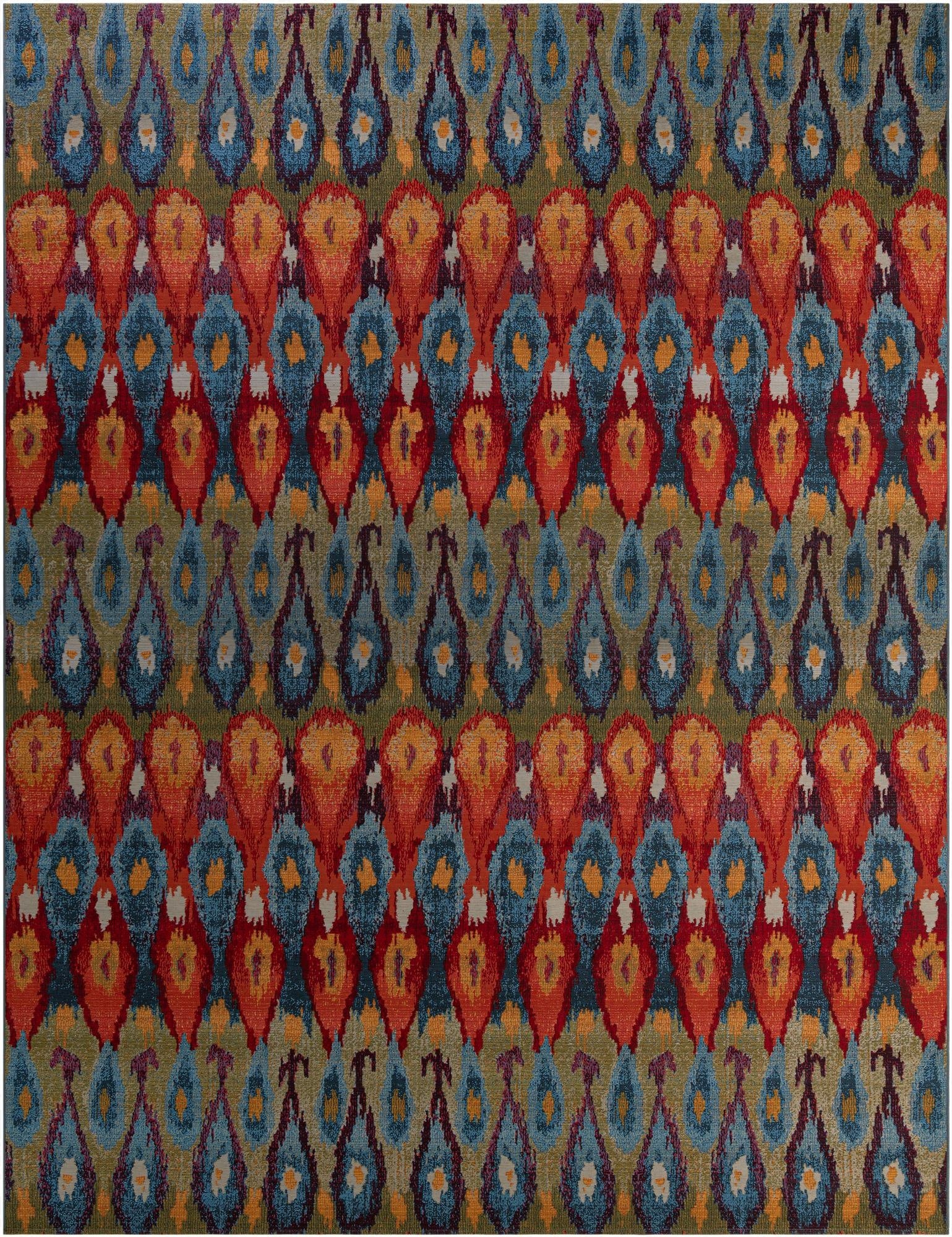  10' x 13'  Washable Modern Indoor / Outdoor Rug