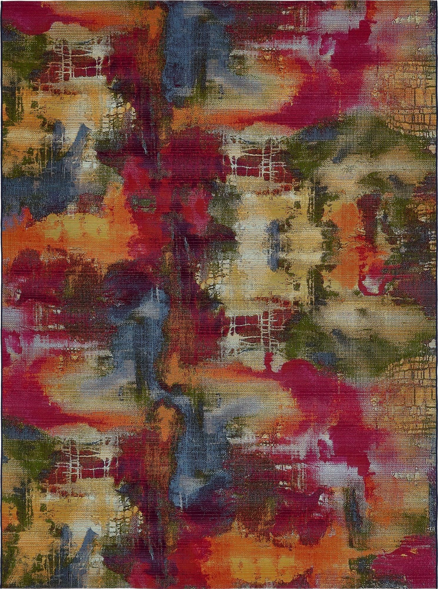  8' x 11' 4  Washable Modern Indoor / Outdoor Rug