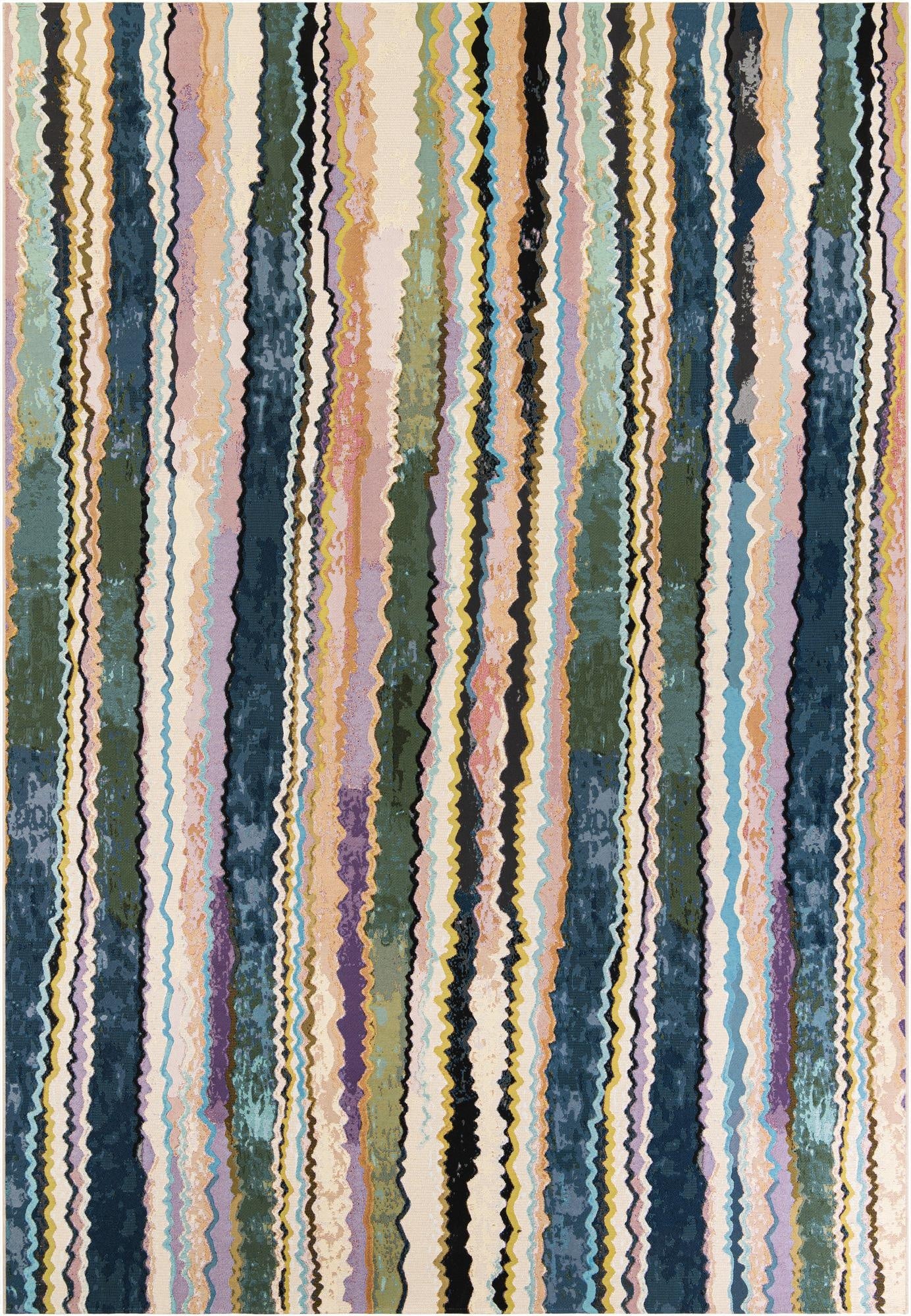  10' x 14'  Washable Modern Indoor / Outdoor Rug