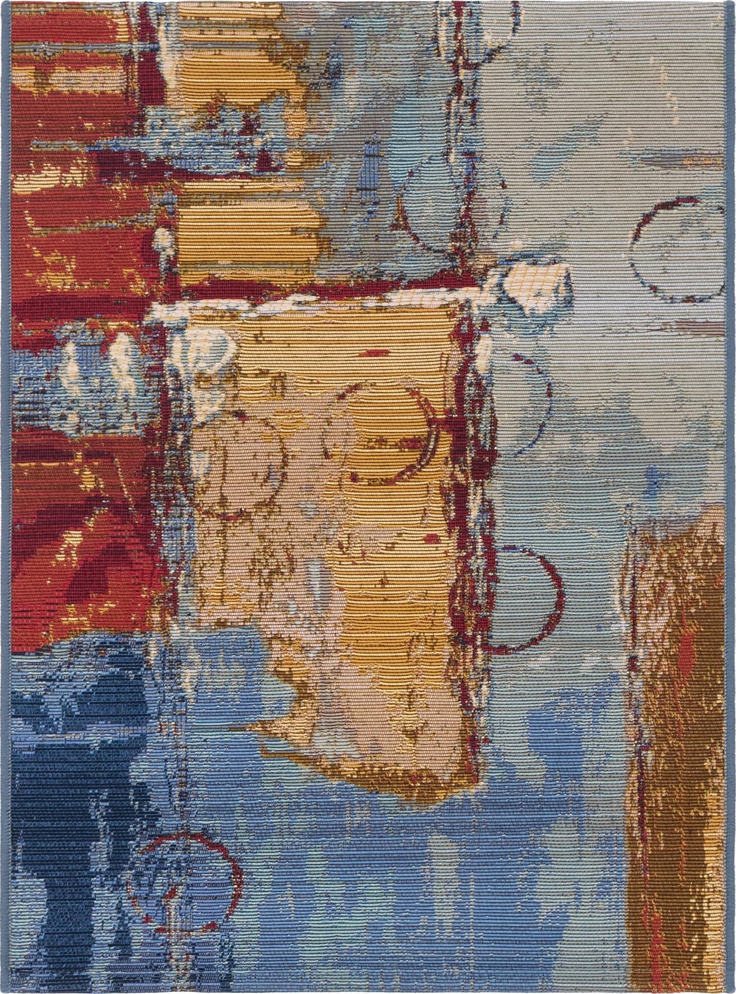  2' 2 x 3'  Washable Modern Indoor / Outdoor Rug