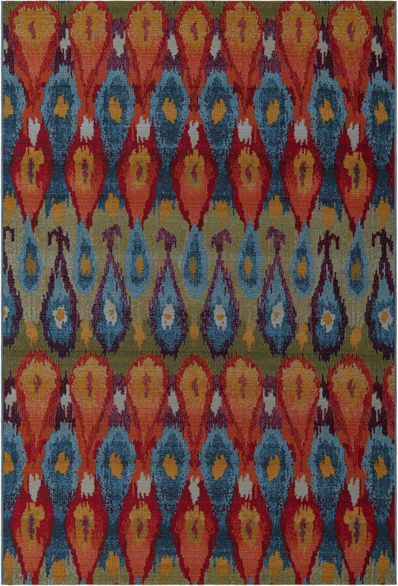  6' x 9'  Washable Modern Indoor / Outdoor Rug