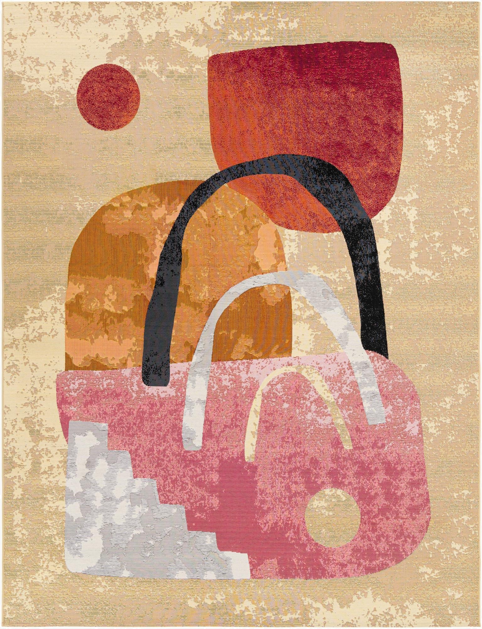  7' 10 x 10'  Washable Modern Indoor / Outdoor Rug