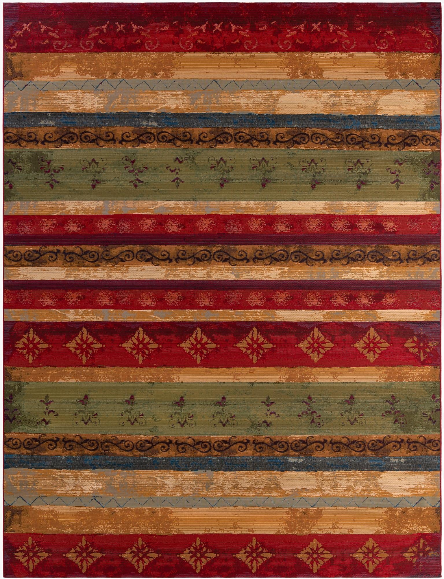  10' x 13'  Washable Modern Indoor / Outdoor Rug