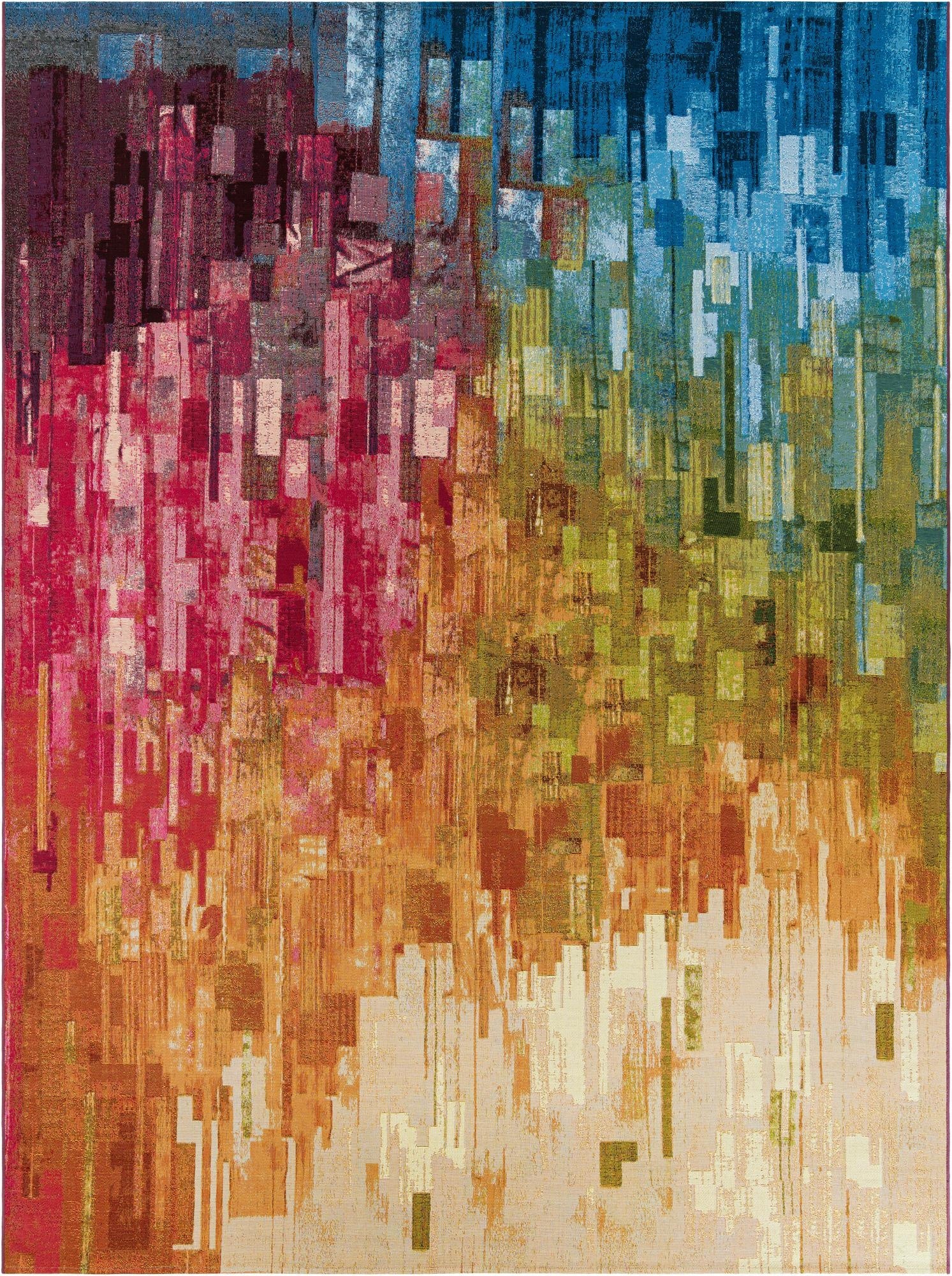  9' x 12'  Washable Modern Indoor / Outdoor Rug