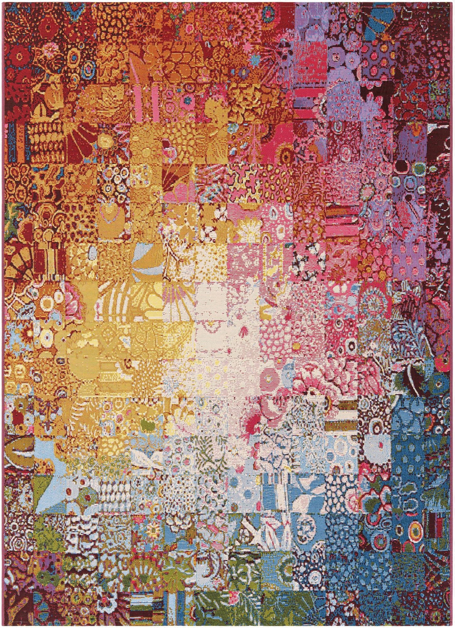  5' x 7'  Washable Modern Indoor / Outdoor Rug