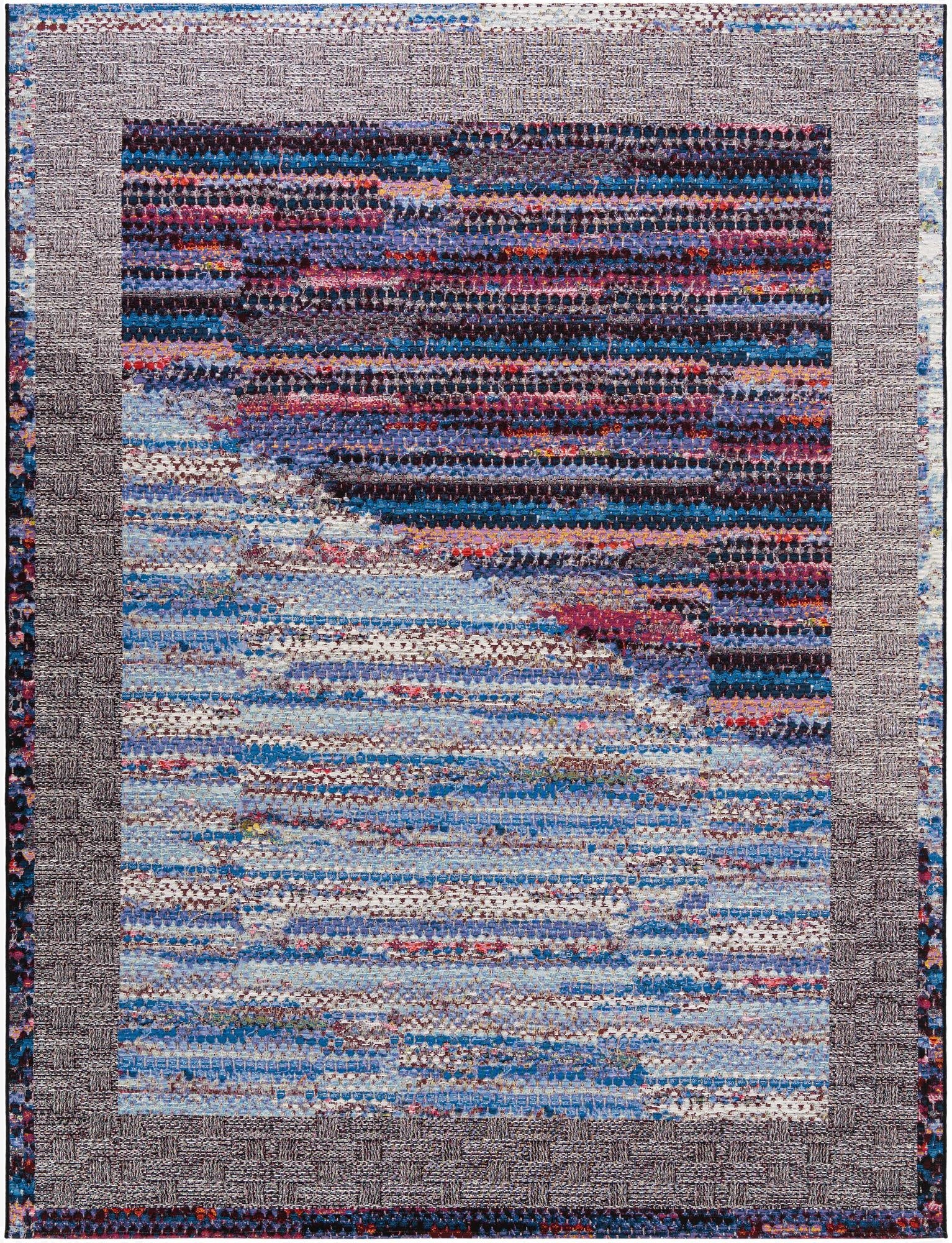  7' 10 x 10'  Washable Modern Indoor / Outdoor Rug