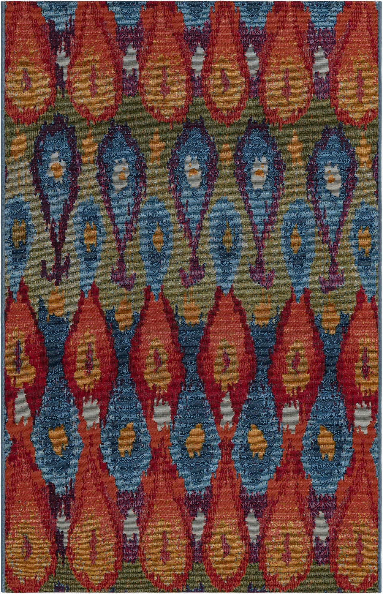  3' 3 x 5' 3  Washable Modern Indoor / Outdoor Rug