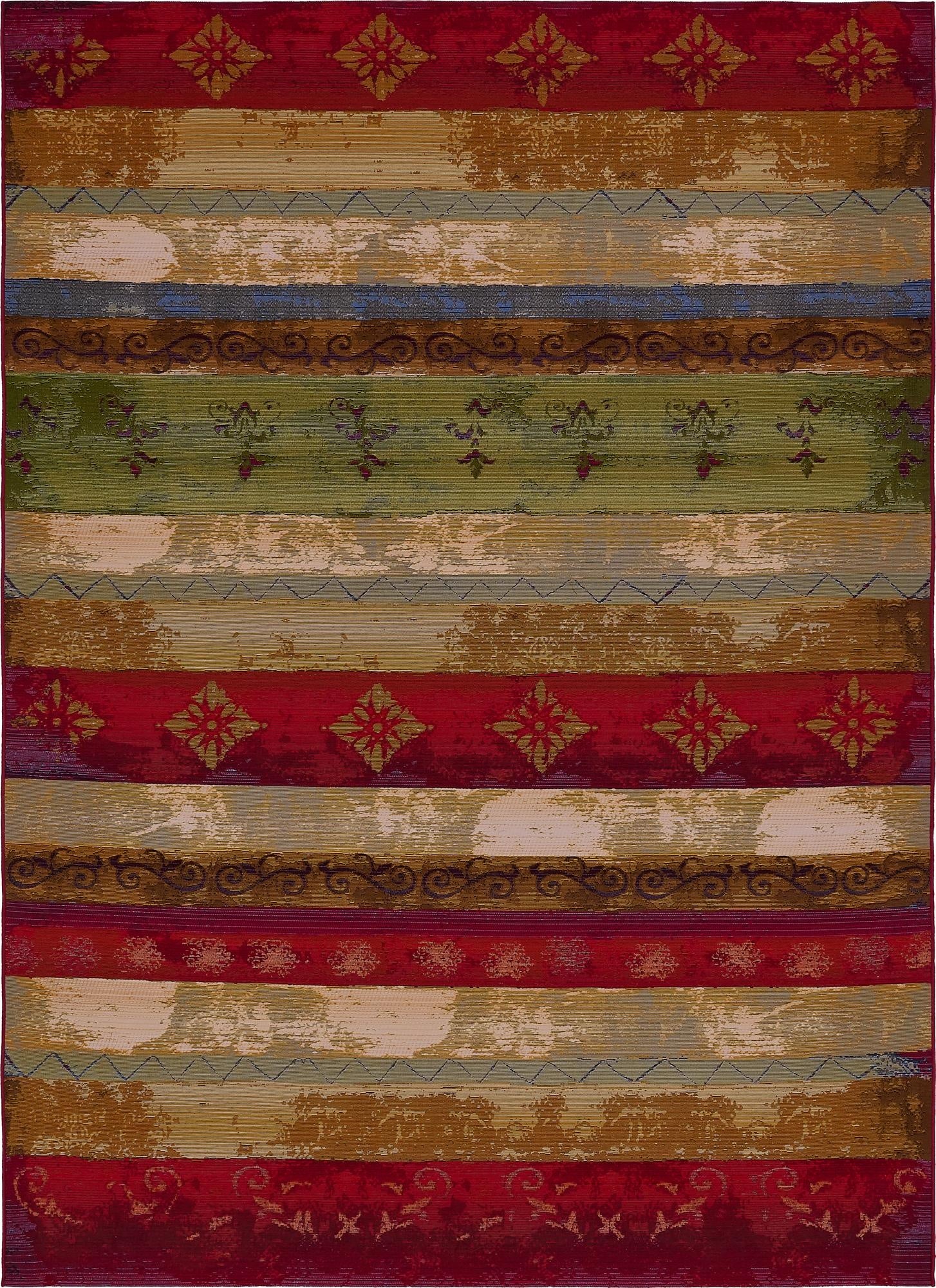  8' x 11' 4  Washable Modern Indoor / Outdoor Rug