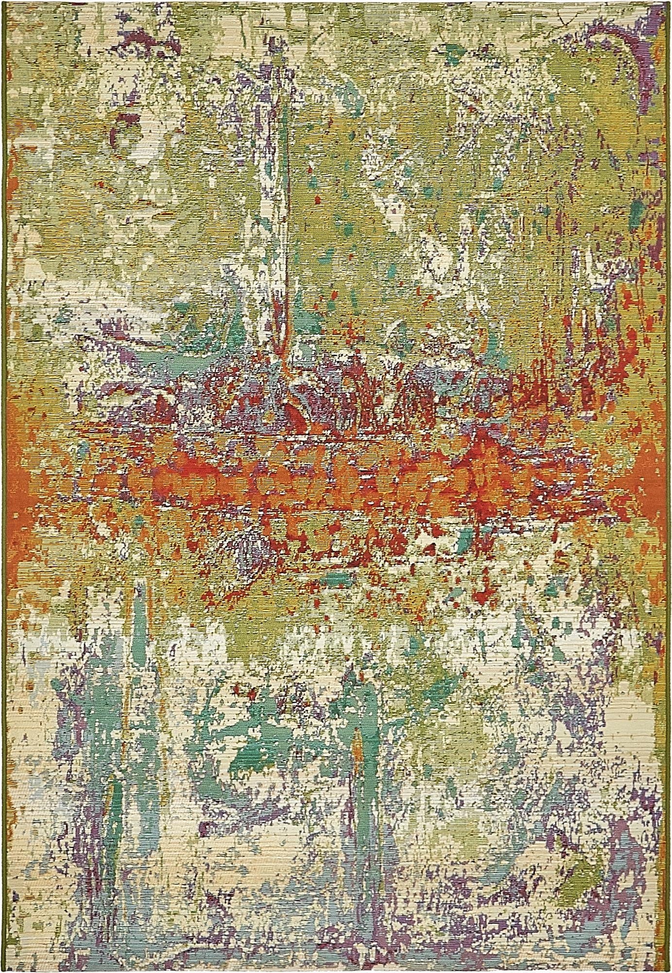  4' x 6'  Washable Modern Indoor / Outdoor Rug