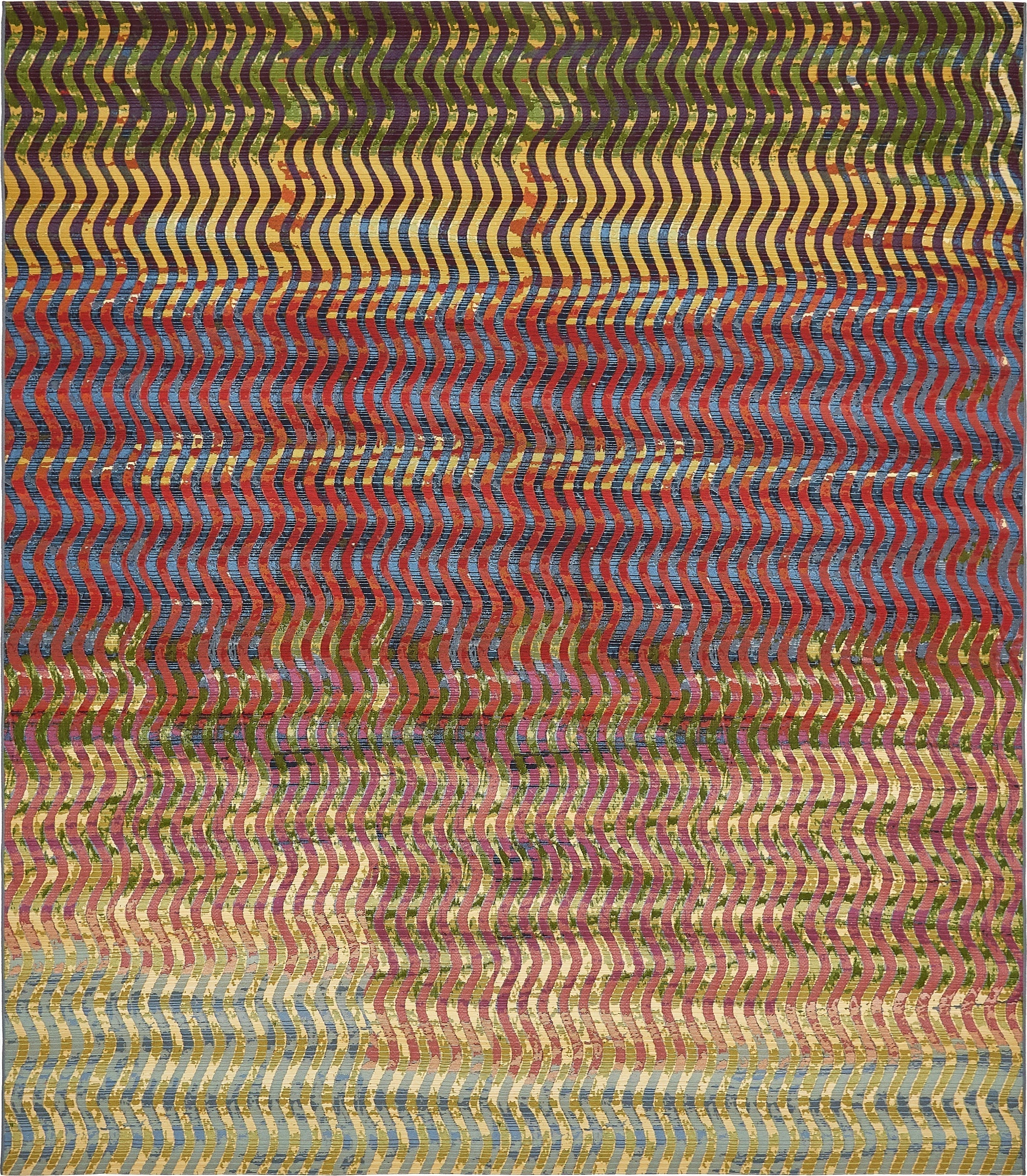  10' x 12' 2  Washable Modern Indoor / Outdoor Rug