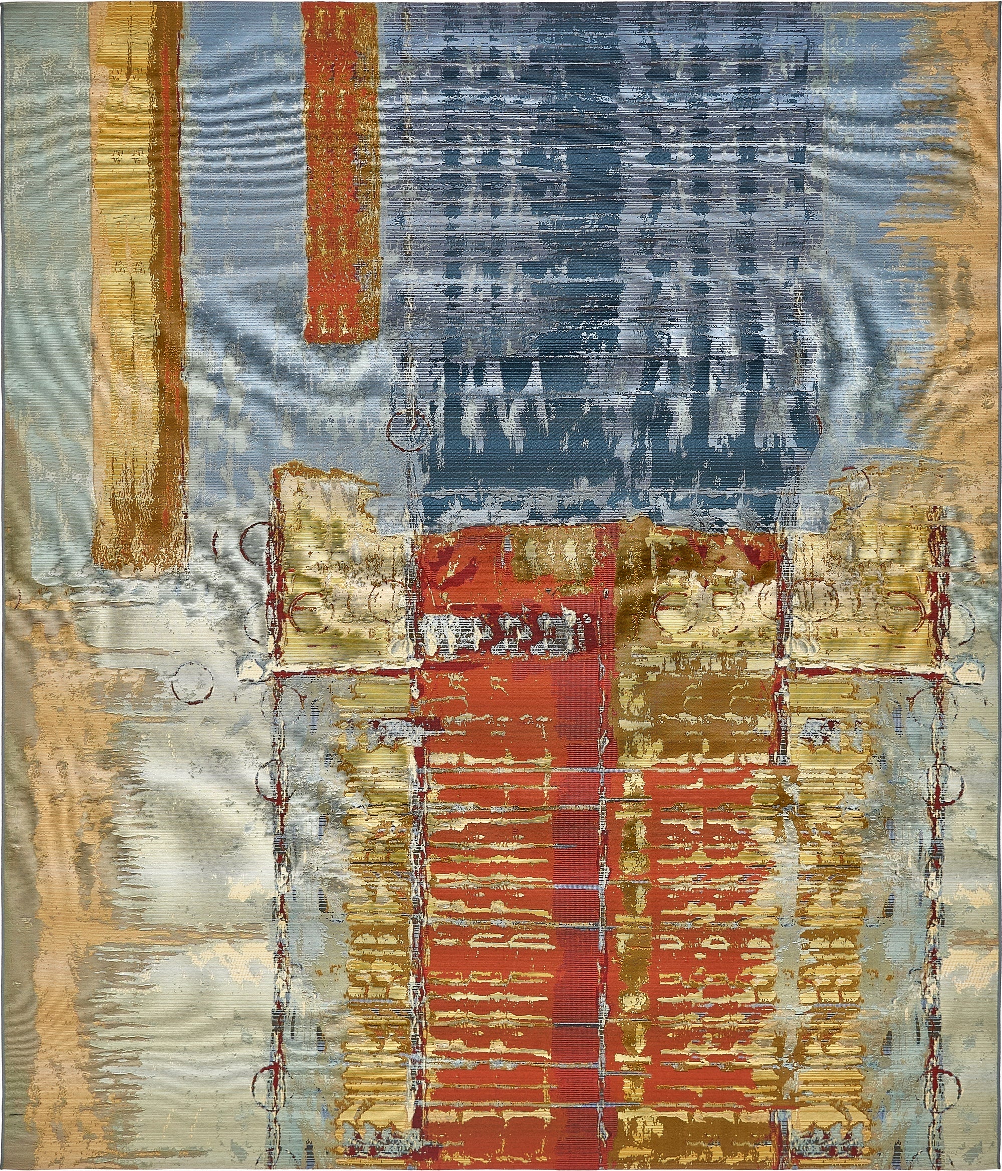  10' x 12' 2  Washable Modern Indoor / Outdoor Rug