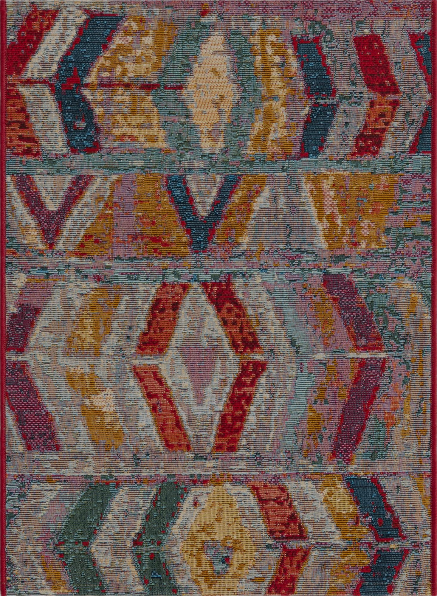  2' x 3'  Washable Modern Indoor / Outdoor Rug