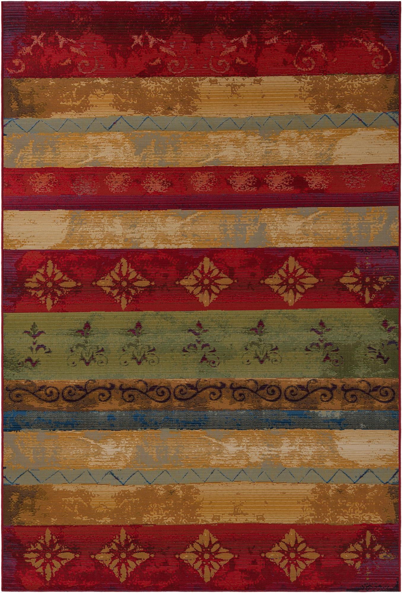  6' x 9'  Washable Modern Indoor / Outdoor Rug