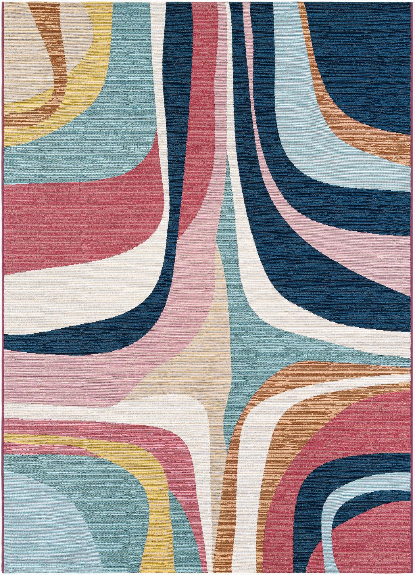  5' x 8'  Washable Modern Indoor / Outdoor Rug