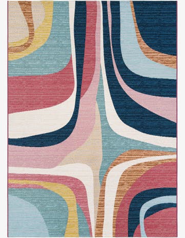 5' x 8' Washable Modern Indoor / Outdoor Rug
