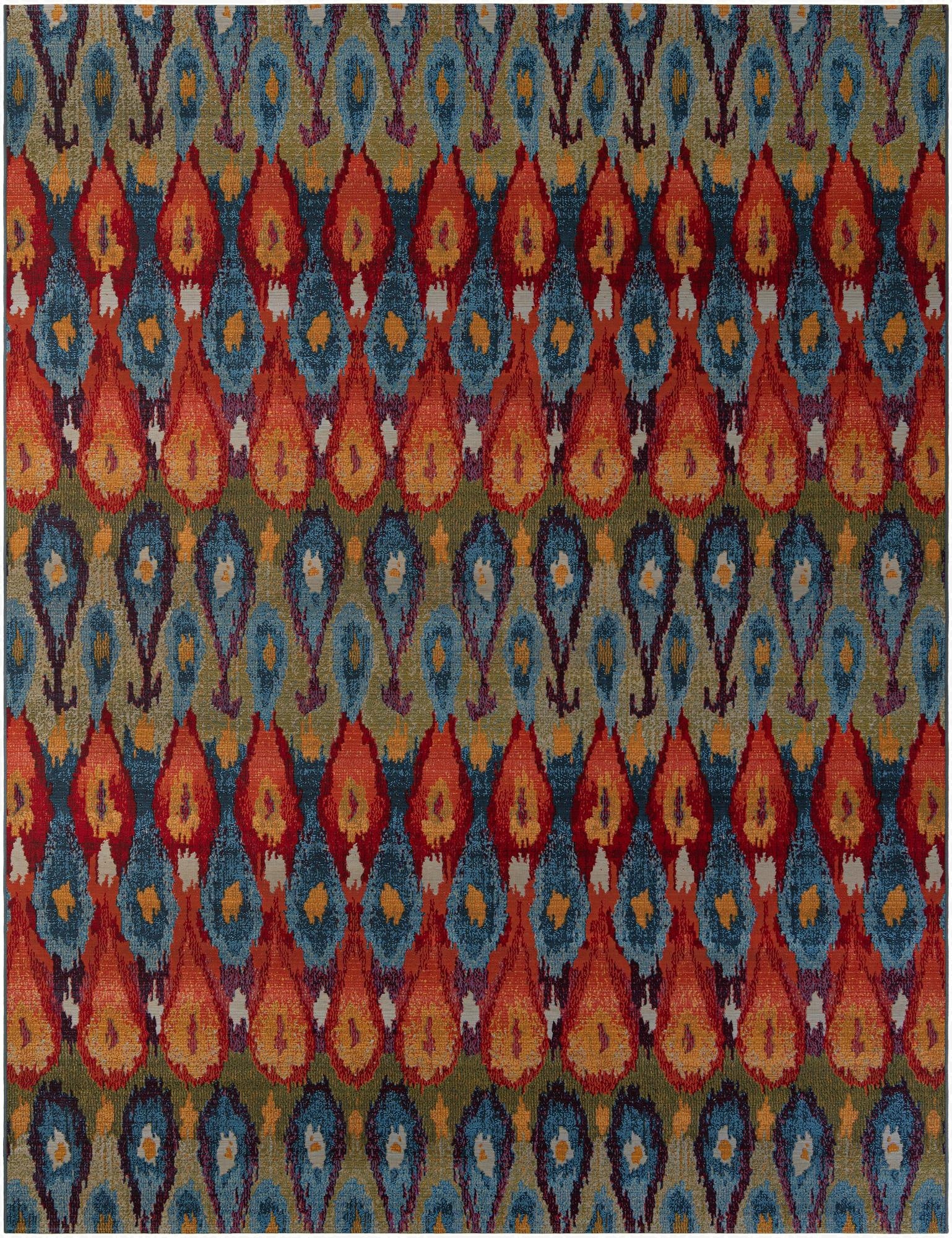  9' x 12'  Washable Modern Indoor / Outdoor Rug