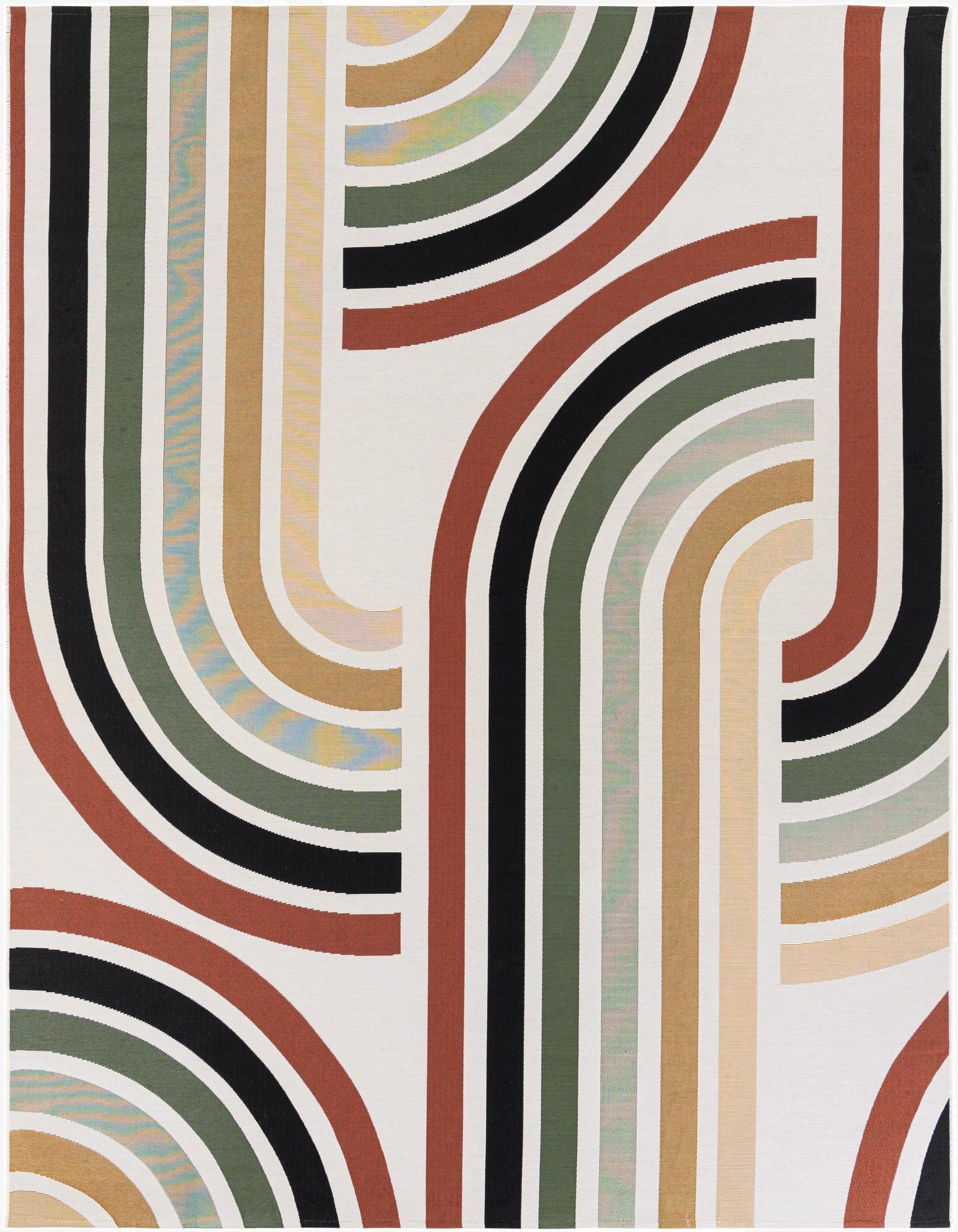  7' 10 x 10'  Washable Modern Indoor / Outdoor Rug