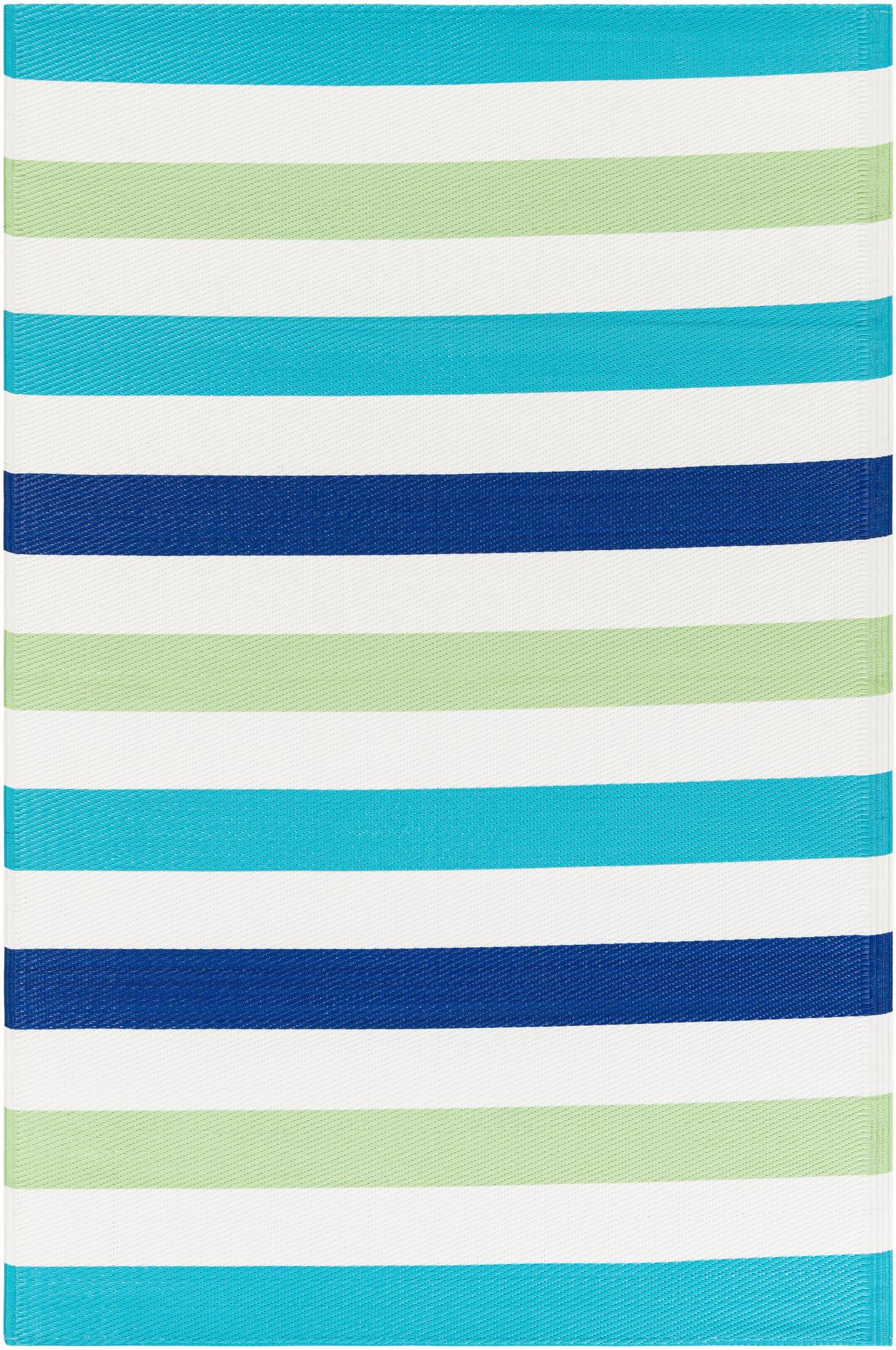 Multicolor 4' x 6' Ribbon Indoor / Outdoor Rug | Rugs.com
