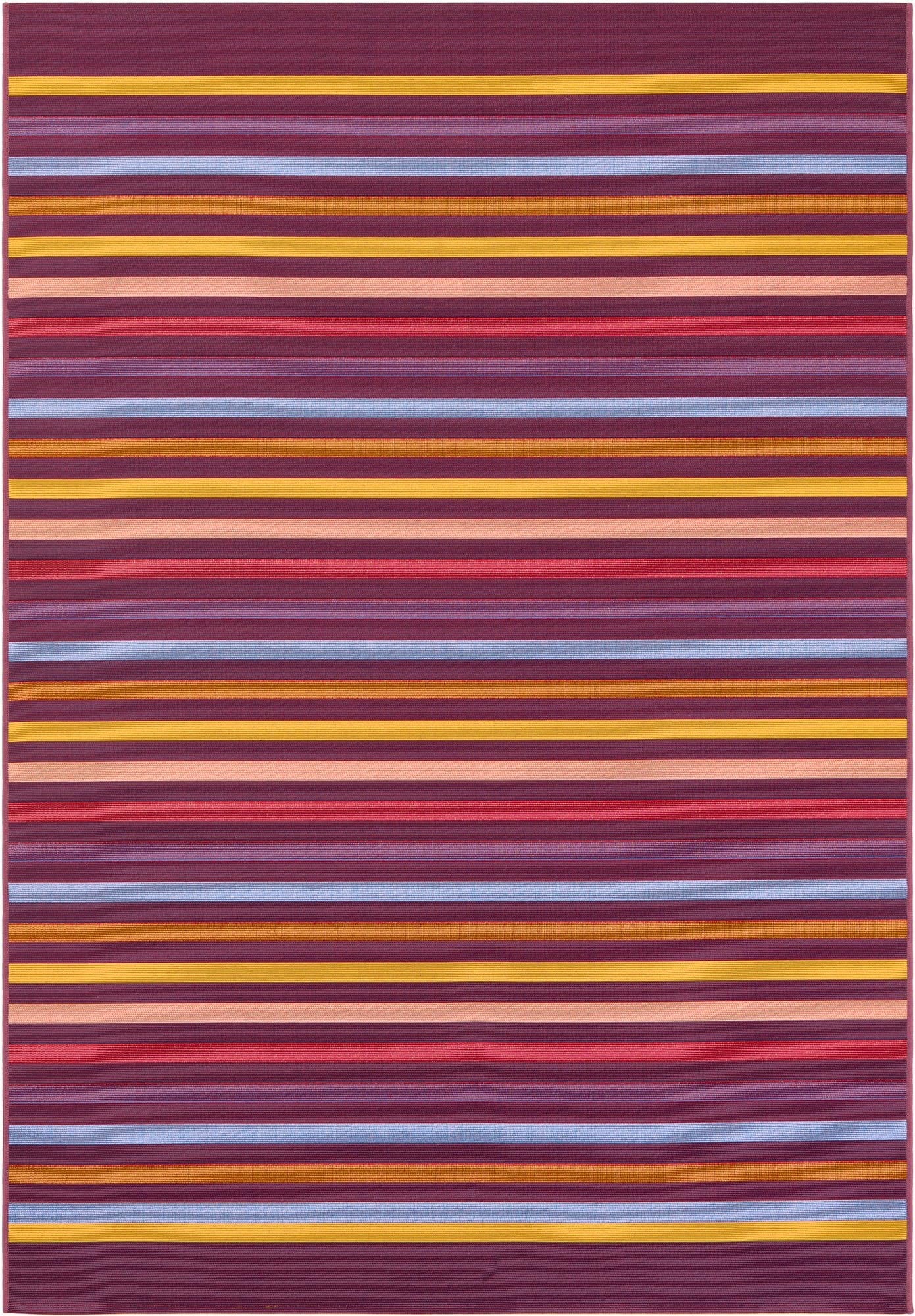  5' 3 x 8'  Washable Ribbon Indoor / Outdoor Rug