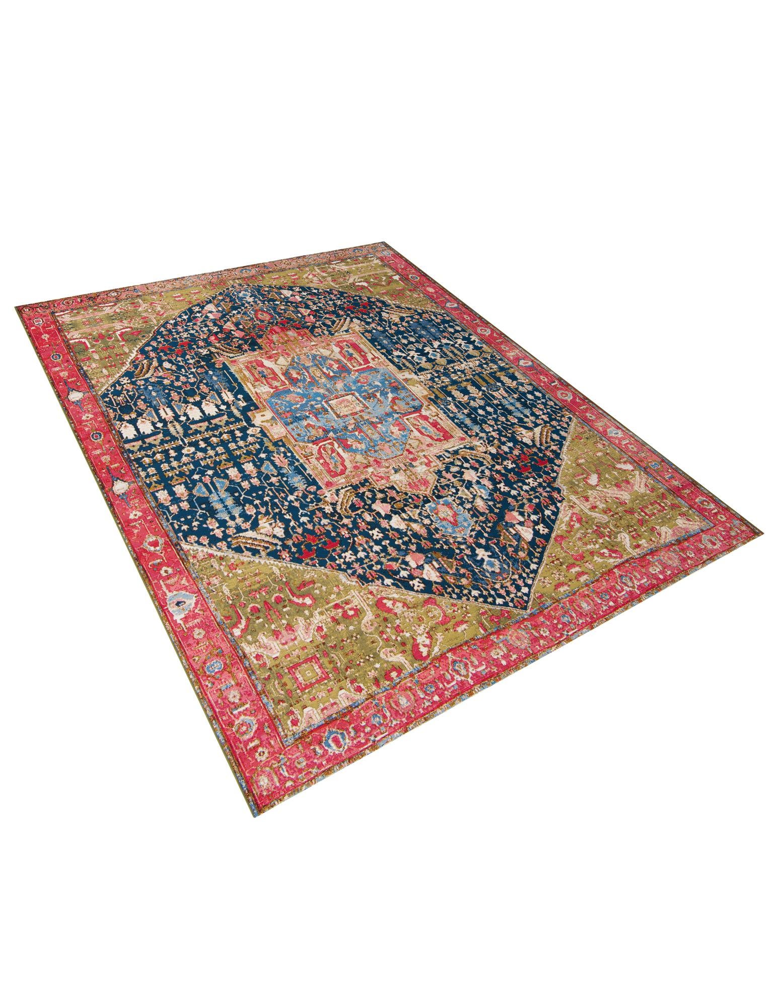 Multicolor 10' x 12' Traditional Indoor / Outdoor Rug | Rugs.com