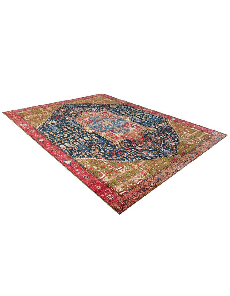 Detail image of  10' x 13'  Washable Traditional Indoor / Outdoor Rug