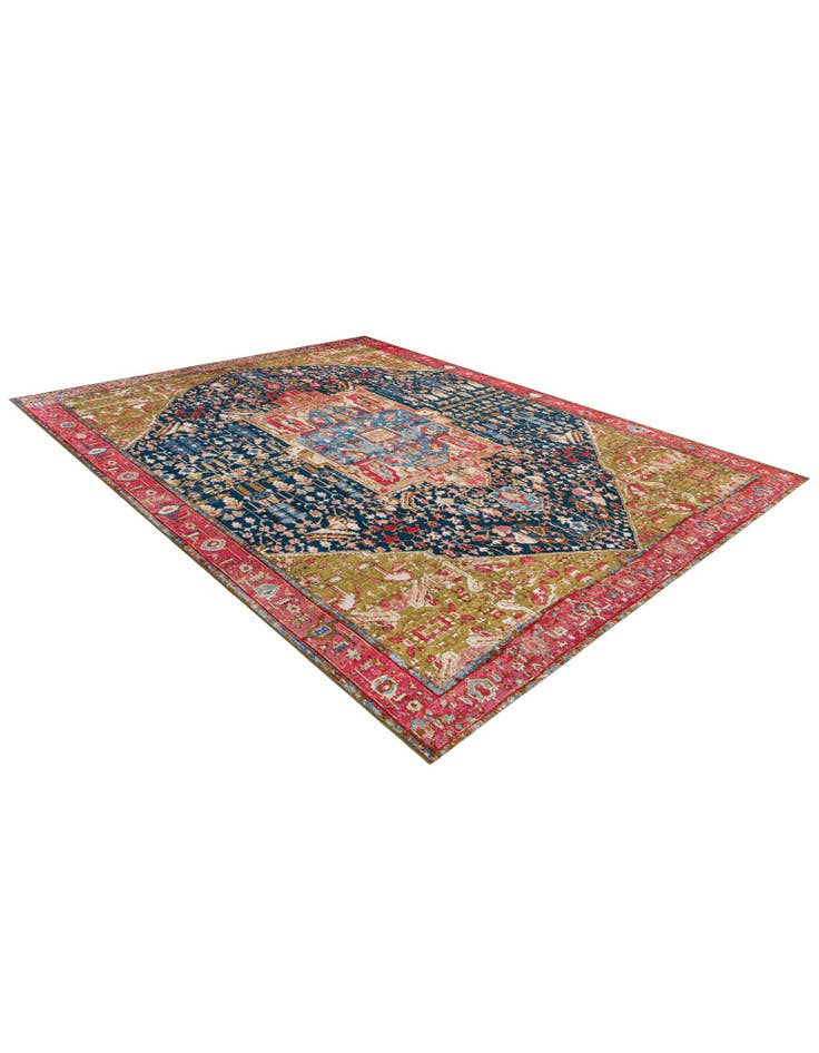 Detail image of  10' x 13'  Washable Traditional Indoor / Outdoor Rug