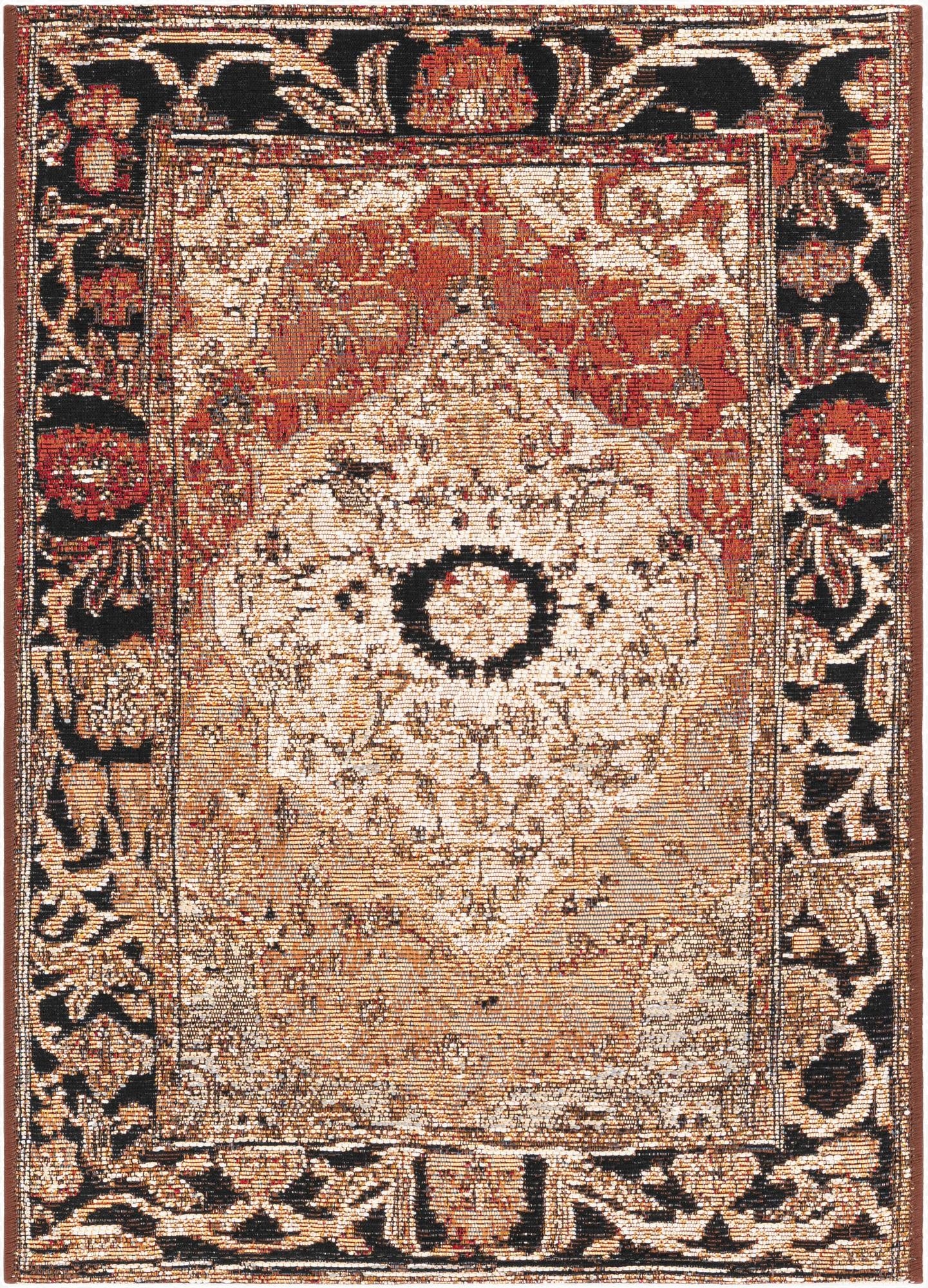  2' x 3'  Washable Traditional Indoor / Outdoor Rug