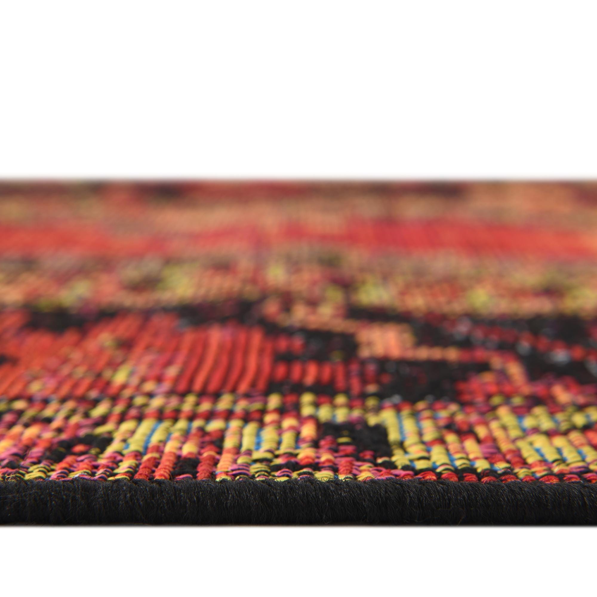 Multicolor 5' 3 x 8' Washable Tribal Indoor / Outdoor Rug | Rugs.com