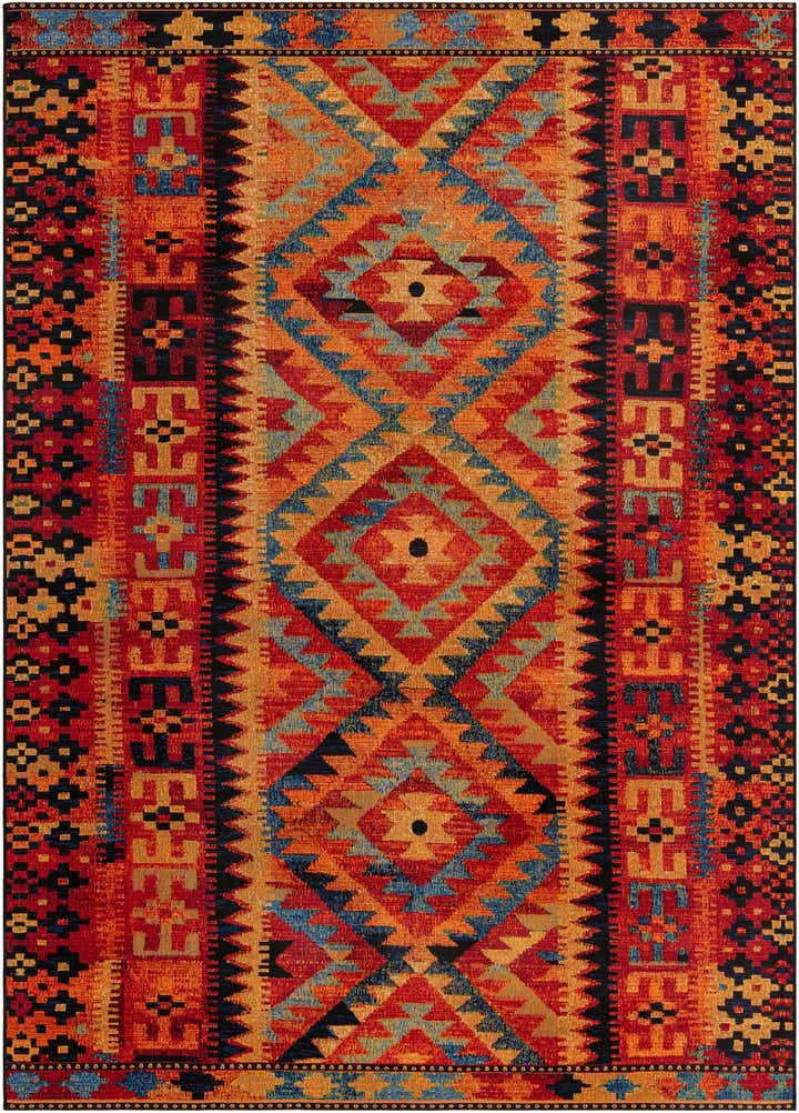 Multicolor 7' x 10' Tribal Indoor / Outdoor Rug | Rugs.com