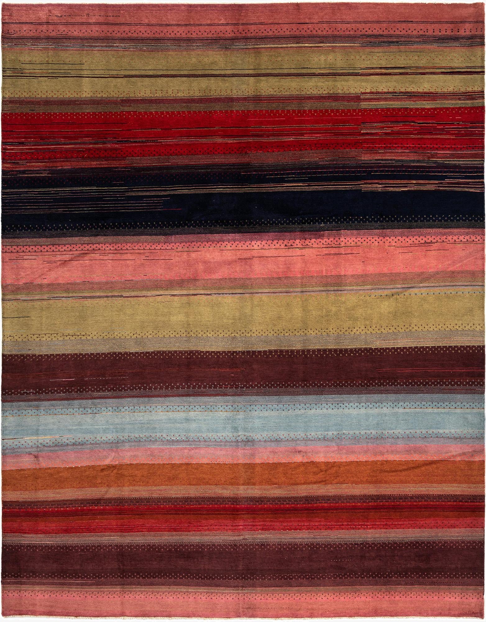  8' 7 x 10' 11 Pakistani Modern Wool Rug