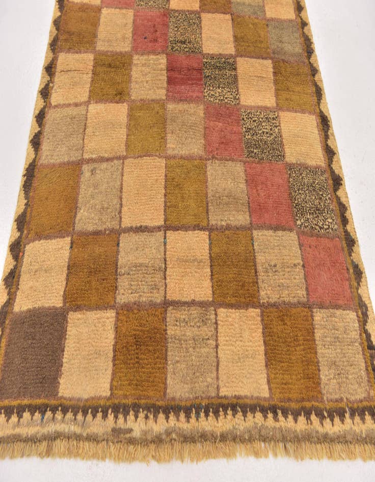 Detail image of 3' 5 x 4' 10 Hand Knotted Shiraz-Gabbeh Persian Wool Rug