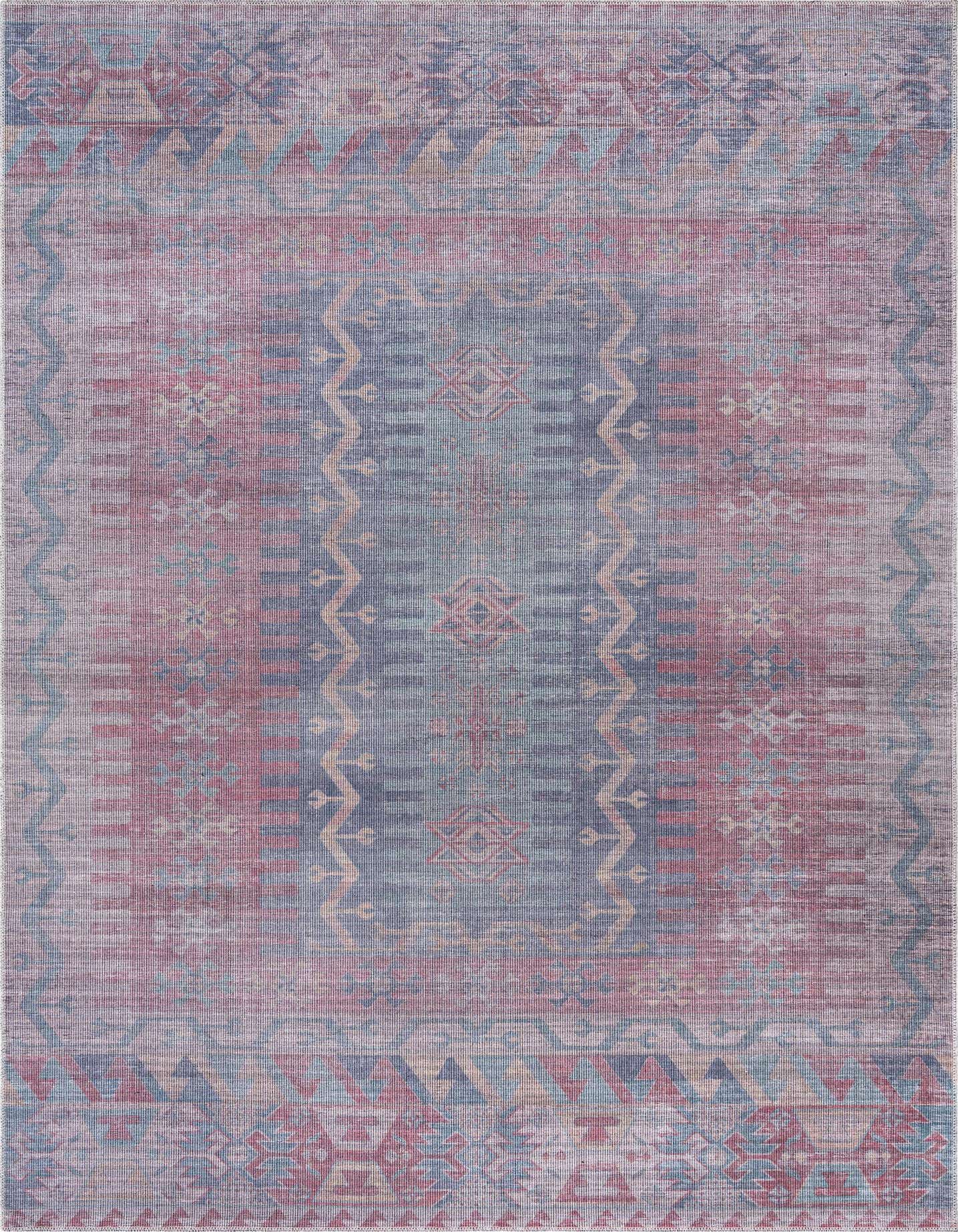 A 7x10 rectangular Sisu rug featuring a multi-colored traditional tribal pattern with a vintage medallion design.