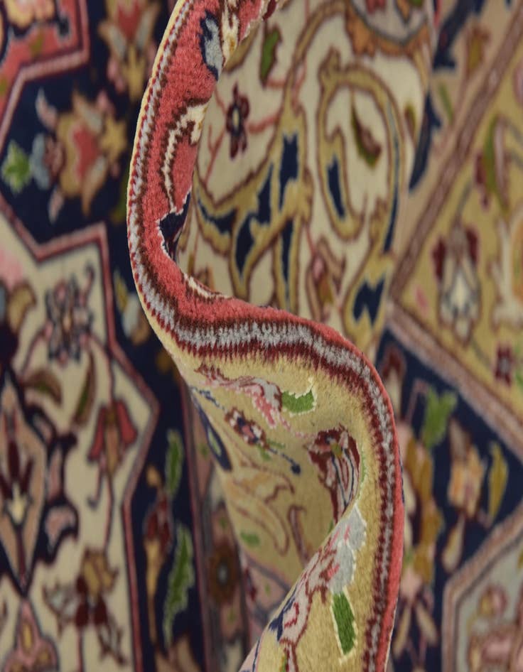 Detail image of  9' 6 x 13' 4  Hand Knotted Tabriz Persian Rug