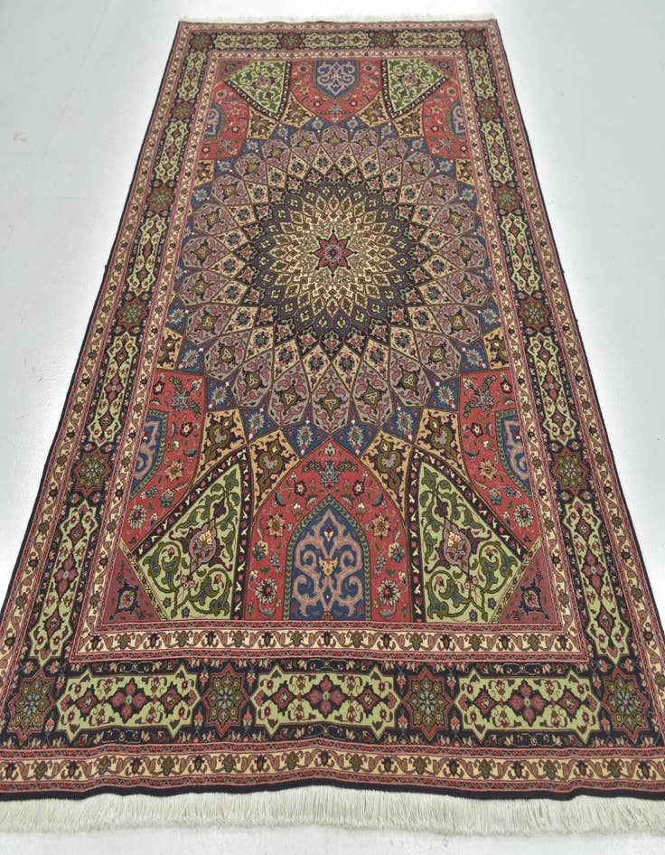 Detail image of  5' 5 x 8'  Hand Knotted Tabriz Persian Rug