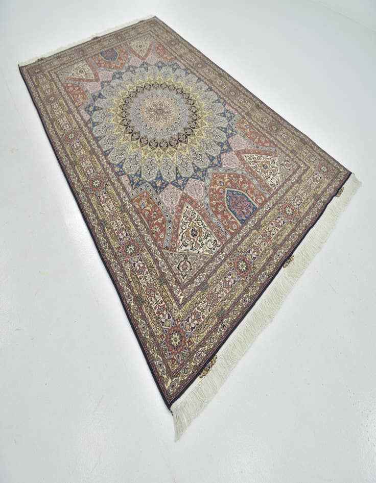 Detail image of  6' 5 x 10' 1  Hand Knotted Tabriz Persian Rug