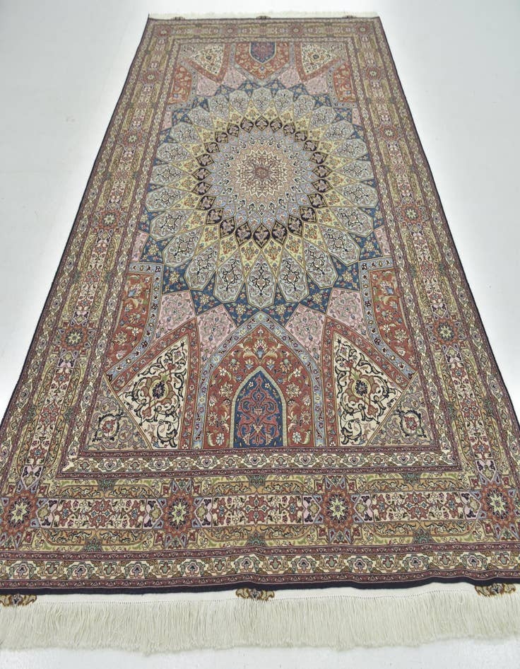 Detail image of  6' 5 x 10' 1  Hand Knotted Tabriz Persian Rug