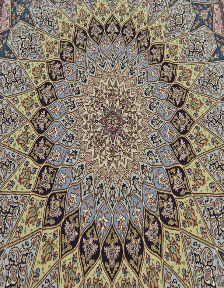 Detail image of  6' 5 x 10' 1  Hand Knotted Tabriz Persian Rug