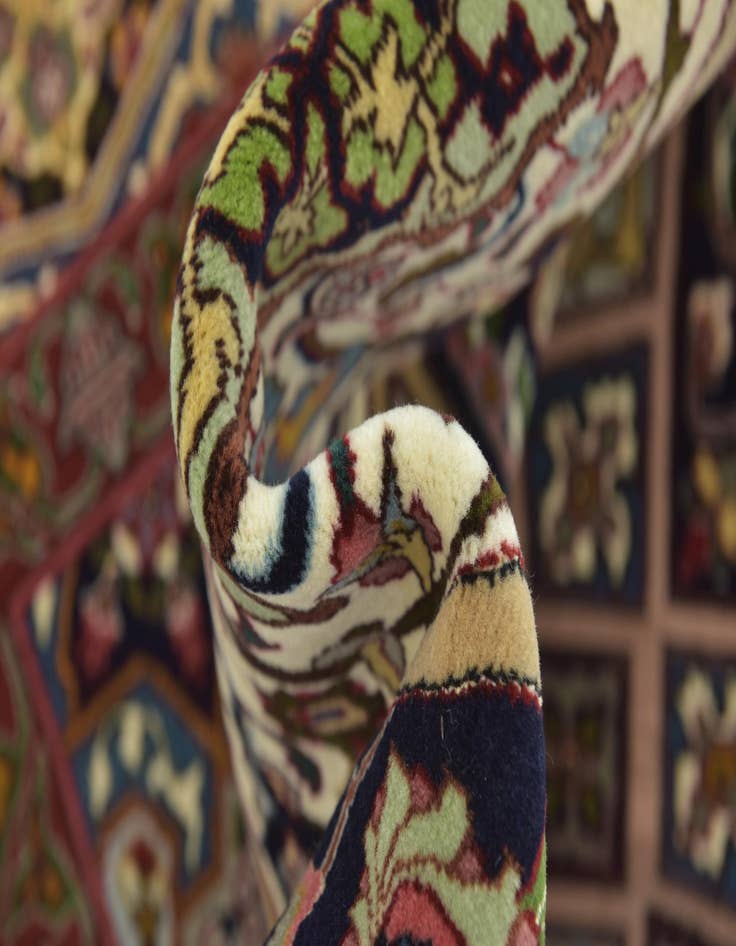 Detail image of  6' 8 x 10' 1  Hand Knotted Tabriz Persian Wool Rug