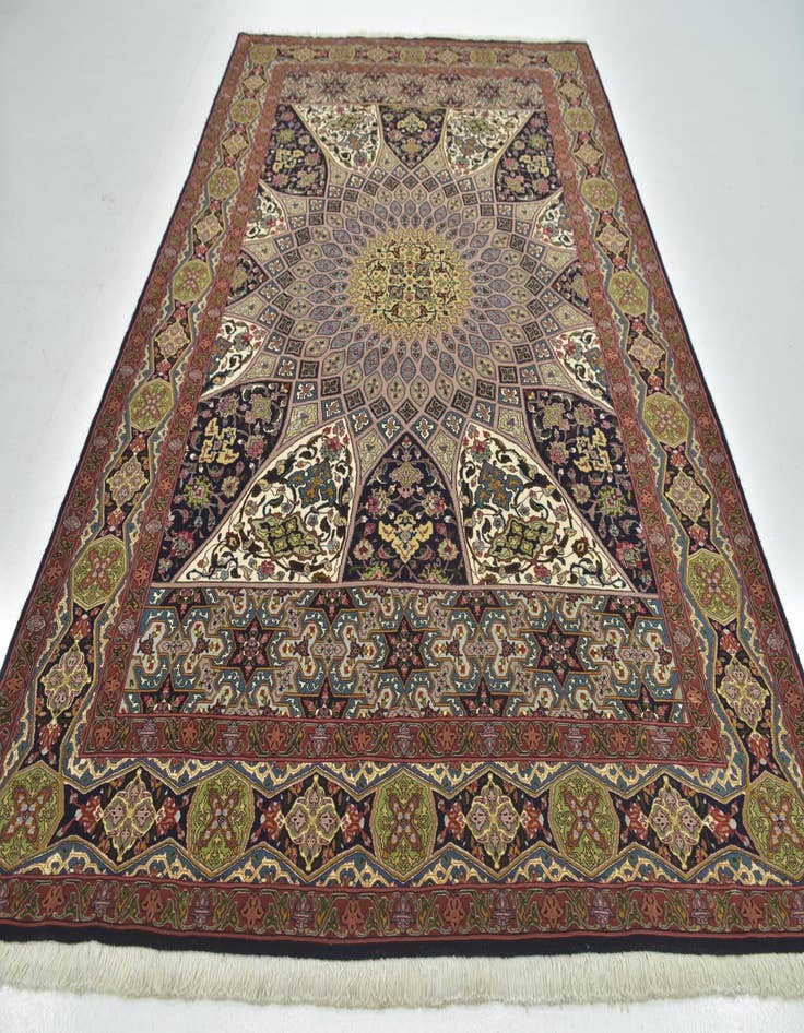 Detail image of  6' 8 x 10' 1  Hand Knotted Tabriz Persian Wool Rug