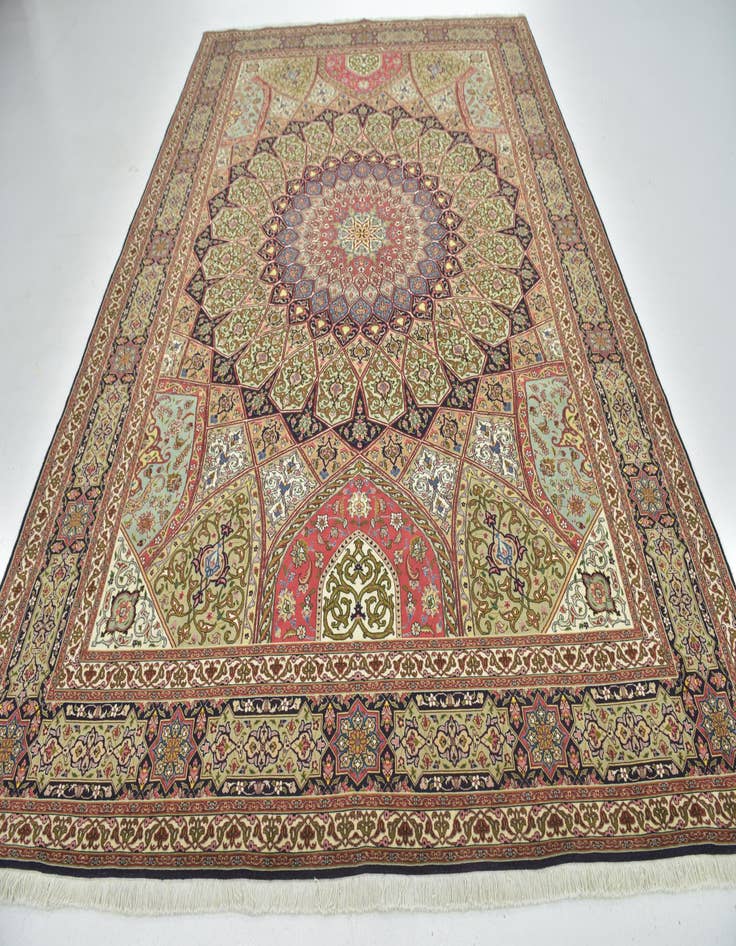 Detail image of  8' 3 x 11' 8  Hand Knotted Tabriz Persian Rug