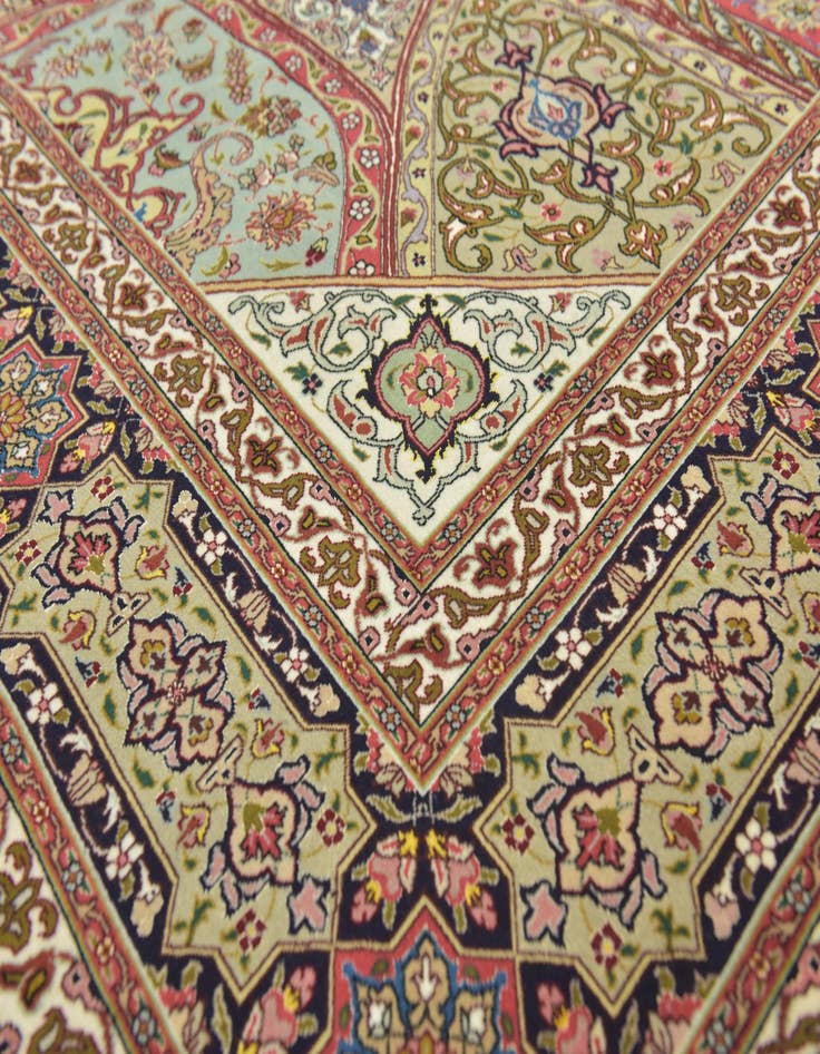 Detail image of  8' 3 x 11' 8  Hand Knotted Tabriz Persian Rug