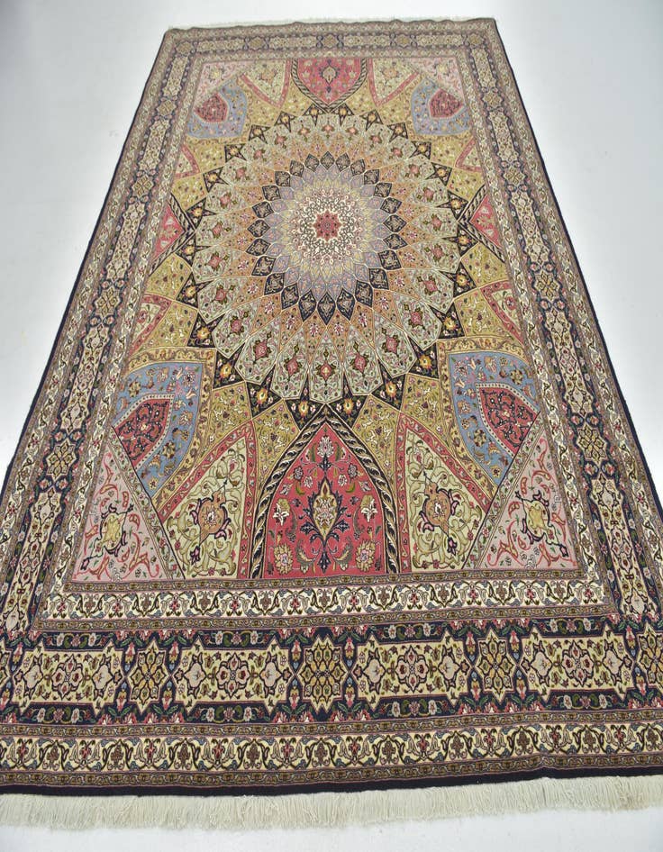 Detail image of  8' x 10'  Hand Knotted Tabriz Persian Rug