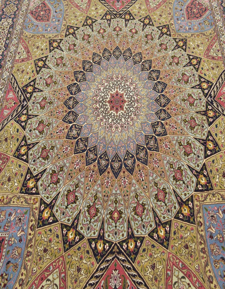 Detail image of  8' x 10'  Hand Knotted Tabriz Persian Rug