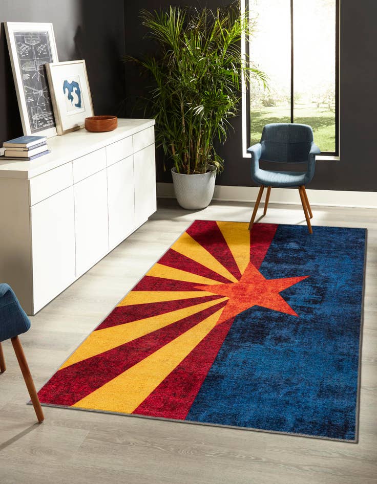 Detail image of  2' x 3' Arizona The Flag Collection Rug