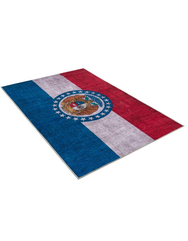 Detail image of  4' x 6' Missouri The Flag Collection Rug