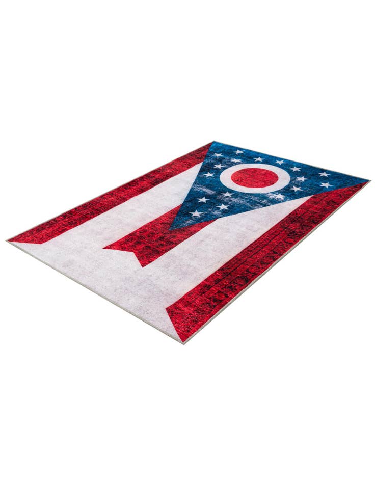 Detail image of  4' x 6' Ohio The Flag Collection Rug